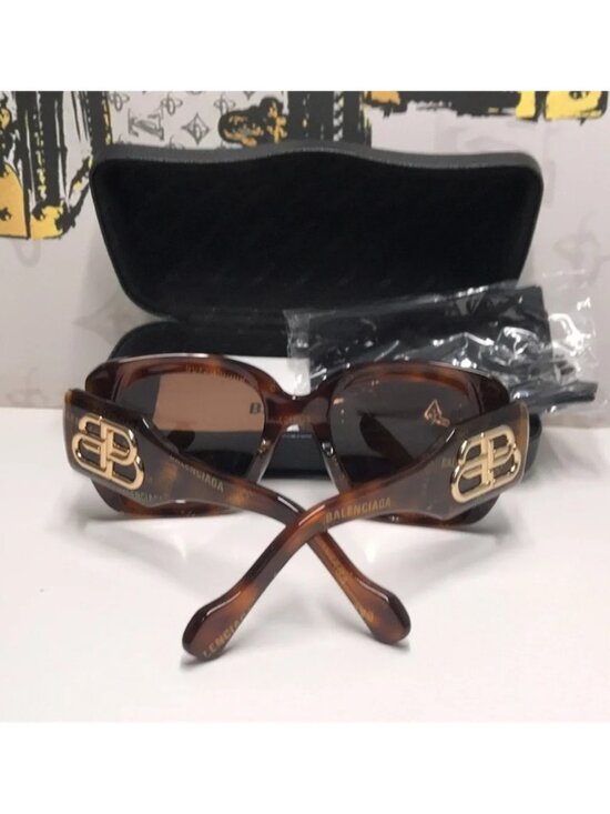 TNEW AUTHENTIC Balenciaga Tortoise Shell Sunglasses BB0069s 002 main image 7